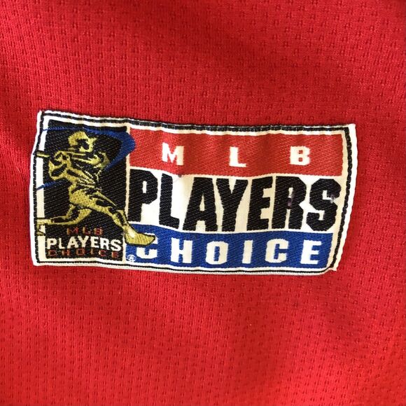 Mark McGwire 25 Cardinals Baseball Jersey Youth Large Unisex Button Front Red - Picture 8 of 12